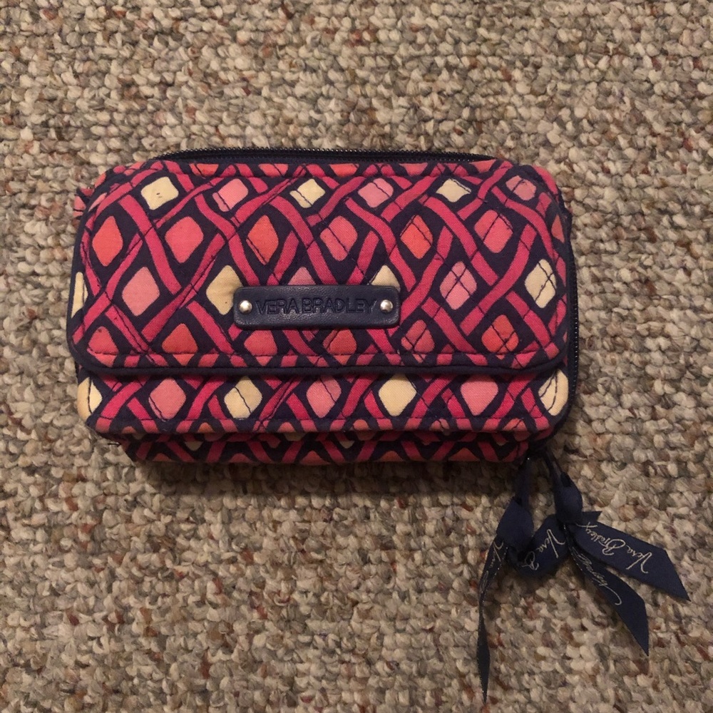 Vera Bradley Pink & Navy Wallet